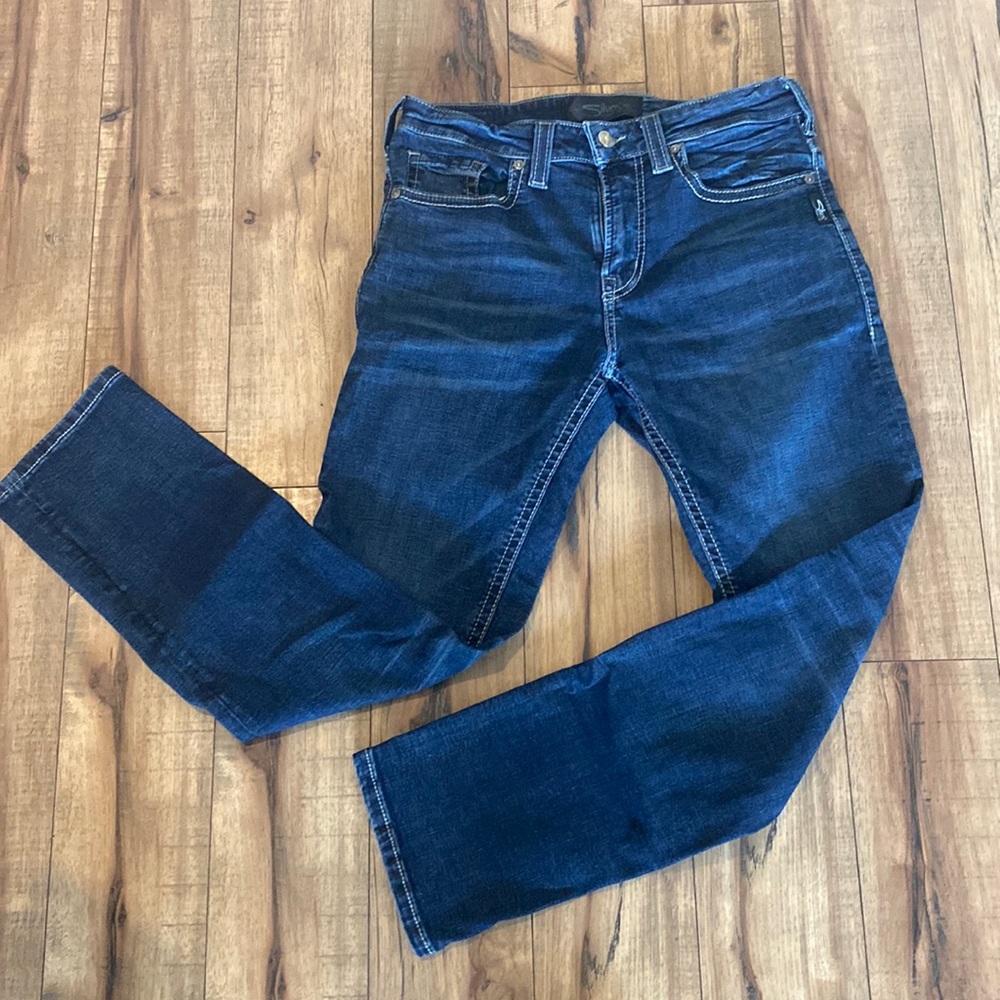 Mens Silver Jeans